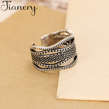 JIANERY Vintage Silver Color Multi-layer Rings Handmade Adjustable Size Rings For Men Women Jewelry 2024 - buy cheap