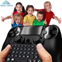 Teclado inalámbrico con Bluetooth para PlayStation 4, teclado para PS4 Slim y Pro, Color negro, envío directo 2024 - compra barato