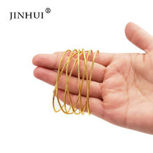 Jin Hui 1pieces of Gold color Copper Bracelets for Women Dubai Bride Wedding Jewelry Bracelet Middle East African wedding gifts 2024 - buy cheap