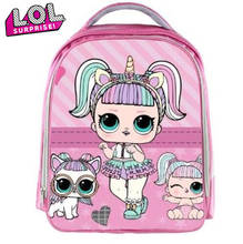 L.O.L. ¡Sorpresa! Mochila escolar con estampado de lol de dibujos animados para niñas, bolso escolar de moda para niñas pequeñas, rosa, bonito 2024 - compra barato
