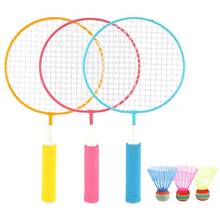1 Pair Children Training Badminton Racket Ball Set Indoor/Outdoor Sport Game Toy 2024 - buy cheap