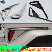 For Toyota C-HR CHR IZOA (AX10) 2019 2020 Car Accessories Rear Reflector Fog Light Lamp Cover Trim Bezel Frame Styling Garnish 2024 - buy cheap