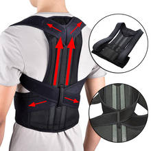 Unisex Adjustable Back Posture Corrector Brace Back Shoulder Support Belt Orthopedic Posture Men Women Black Silver Corsets 2024 - buy cheap