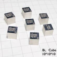 Cubo de bismuto bidireccional de 10mm, tabla periódica de elementos hechos a mano, para exhibición de manualidades, DIY, educativo 2024 - compra barato
