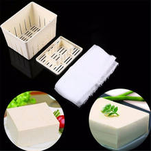 DIY Plastic Tofu Press Mould Homemade Tofu Mold Soybean Curd Tofu Making Mold with Cheese Cloth Kitchen Cooking Tool Set 2024 - buy cheap