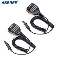 ABBREE-altavoz a prueba de agua para walkie-talkie, Radio de dos vías, AR-780, PTT, BF-9700, UV-9R Plus, 2 unidades, nuevo 2024 - compra barato