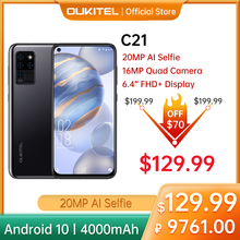 OUKITEL 4G C21 Smartphone Octa Core 4G+64GB 4000mAh Mobile Phone Selfie 6.4'' FHD+ Hole Punch Screen 20MP Quad Camera Phone 2024 - buy cheap