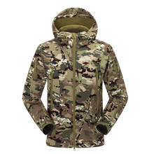 Tactical Camo Jacket Men Military Soft Shell Fleece Jacket Army Keep Warm Windbreaker Clothing Winter Camouflage Hooded Coat 2024 - buy cheap