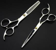 6.0 japão profissional tesouras do cabelo cabeleireiro tesoura de corte de cabelo tesoura barbeiro desbaste tesouras cabeleireiro 2024 - compre barato