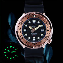 Heimdallr Tuna Automatic Watch Mechanical NH35A Sapphire Crystal Diver Watches 200m C3 Super Luminous Rose Gold Steel Wristwatch 2024 - buy cheap