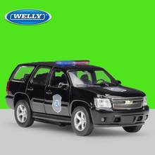 Welly-vehículo todoterreno de policía, simulación de aleación de Metal, modelo de coche, vehículo extraíble, escala 1:36, fundido a presión, 2008 2024 - compra barato