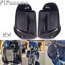 Perna da motocicleta inferior ventilado carenagem para harley touring road king trike limitado electra estrada glide rua freewheeler 2014-2020 2024 - compre barato