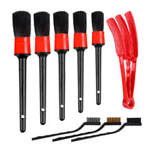 9PCS Car Detailing Brush Set Car Cleaning Brushes for Car Wheel Engine Clean Detail Brush Tools Interior Air outlet Vent brush 2024 - buy cheap