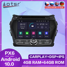 Radio con GPS para coche, reproductor Multimedia con Android, DVD, unidad de vídeo, estéreo, IX45 para Hyundai, Santa Fe, 2013 2024 - compra barato