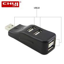CHYI Mini Portable Wireless USB Hub 2.0 4 Port USB Hub Splitter Adapter For MacBook Computer Laptop PC Accessories 2024 - buy cheap