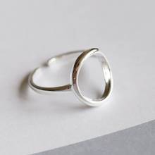 Punk Silver Color Circle Rings For Women Bridal Wedding Jewelry Large Antique Ring Girls Christmas Gifts 2024 - buy cheap