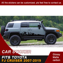 Fit For Toyota FJ CRUISER 2007-2019 Car Sticker Car Side Door Mountains Stone Styling Graphic Vinyl Car Accessories Decal Custom 2024 - buy cheap