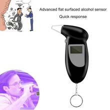 Bafômetro profissional digital com tela lcd, dispositivo em tela lcd para detecção de nível de álcool pela respiração, com tela lcd 2024 - compre barato