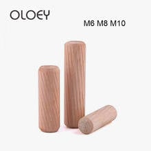 50/100/200Pcs Wooden Dowel Cabinet Drawer Round Fluted Wood Craft Dowel Pins Rods Set Furniture Fitting Wooden Dowel Pin Good 2024 - buy cheap