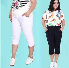 Extra Large 6XL Women pants capris Pants High Waist Stretch Pencil pants Skinny Trousers for women pantalon sarouel femme RQ318 2024 - buy cheap