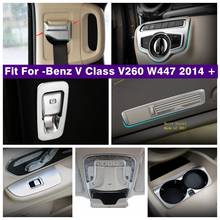 Matte Interior Refit Kit Reading Lamps / Safety Belt / Head Lamps Cover Trim For Mercedes-Benz V Class V260 W447 2014 - 2021 2024 - buy cheap