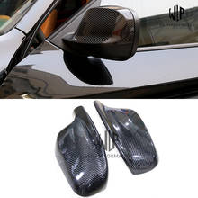 X1 x3 porta do carro de fibra de carbono vara-no espelho retrovisor capa estilo do carro para bmw x1 x3 frete grátis 2003-up 2024 - compre barato