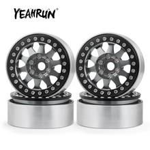 YEAHRUN 1.9 inch Alloy Metal Beadlock Wheel Rim For SCX10 90046 1/10 Scale Truck Rock Crawler 2024 - buy cheap