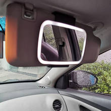 Universal Car Sun Visor Mirror With Battery Makeup Baby Car Mirror Silver-plated 2024 - buy cheap