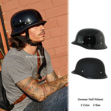 Retro motorcycle German soldier scoop helmet water scoop helmet half helmet fiberglass men and women 2024 - buy cheap