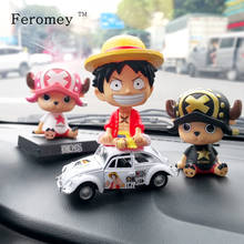 Japan Anime One Piece Luffy Zoro Chopper Sanji Action Figures Doll Car Bobble Head Doll Toy Birthday Gift 12cm 2024 - buy cheap