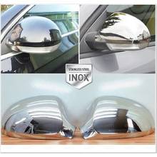 For VW Passat B6 Chrome Mirror Cover 2 piece 2005-2011 Inter Stainless Steel Chromium Styling Accessories Modified 2024 - buy cheap