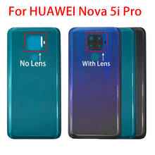 Новая задняя крышка для Huawei Nova 5i Pro, Крышка батарейного отсека, задняя крышка батарейного отсека 2024 - купить недорого