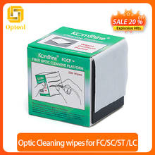 Komshine Fiber Optic Cleaning wipes FOCP suit for FC/SC/ST 2.5mm and 1.25mm SC LC Bare fiber Universal Connector free shipping 2024 - buy cheap