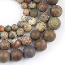 Yhbzret-colar de pedra marítima, espaçador com bolas redondas, 6/8/10/12mm, contas soltas, para fazer joias, acessórios, faça você mesmo 2024 - compre barato