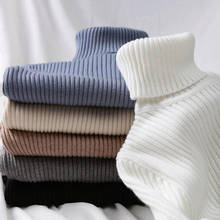 2020 Autumn Winter Women Knitted Turtleneck Sweater Casual Soft Polo-neck Jumper Fashion Slim Femme Elasticity Pullovers 2024 - buy cheap