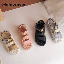 New Summer Kids Beach Sandals Children Beige Brand Shoes Baby Girls Black Casual Sandalias Boys Fashion Shoes Soft Bling Sandals 2024 - buy cheap