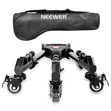 Neewer-tripé profissional para câmera, dobrável, base de borracha, com rodas, para canon, nikon, dslr 2024 - compre barato