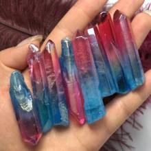 Natural crystal irregular healing wand, home decoration & stone craft &Wind Chimes & Hanging tree 2024 - buy cheap