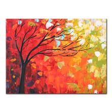 Mintura Hand Painted Thick Colors Trees Oil Painting On Canvas Modern Abstract Wall Art Pictures For Living Room Home Decoration 2024 - buy cheap