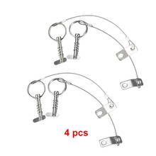 4 шт./лот быстроразъемный штырь из нержавеющей стали морского класса, БИМИНИ-штырь, 1 дюйм, штырь с камерой и пружиной, захват 1/4 "x 1" 2024 - купить недорого