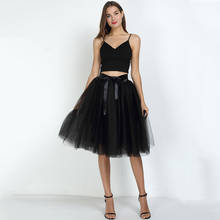 Summer Girls Sexy Black Tulle School Skirt Sweet Cute Multicolor Pleated High Waist Elegant Dance Mesh Princess Tutu Skirt Hot 2024 - buy cheap