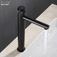 Tall Bathroom Sink Faucet Brushed Gold Hot Cold Water Mixer Crane Deck Mouted Tap Pushed Handle ELM332 2024 - buy cheap