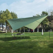 Навес для защиты от Солнца Сверхлегкий брезент палатки Водонепроницаемый тент 210T серебряное покрытие полиэстер Кемпинг Тент для сада на открытом воздухе для пикника 2024 - купить недорого