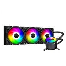 Кулер для воды Pccooler GI-CX360/240, 120 мм, 5 В/3pin, RGB, вентилятор, жидкостное охлаждение процессора для Intel 115x2011 2066 AMD TR4 AM4 2024 - купить недорого