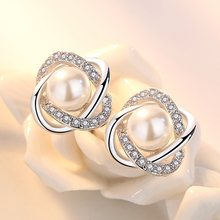 1 Pair Pearl Earrings Women Fashion Charm Jewelry Vintage Imitation Pearl Stud Earrings Temperament Studs Earrings Accessories 2024 - buy cheap
