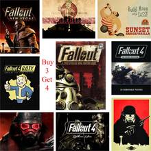 Fallout Game Posters Wall Stickers White Coated Paper Prints Clear Image Home Decoration Livingroom Bedroom Bar Home Art Brand 2024 - buy cheap