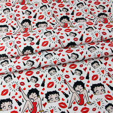 Tela de algodón 100% con dibujos animados para el Día de San Valentín, tejido acolchado para Patchwork, accesorios hechos a mano, medio metro 2024 - compra barato