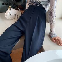 Spring Summer High Waist Wide Leg Pants Vintage Women Temperament Long Trousers Casual Street Office Lady Bottoms Oversize 2024 - buy cheap