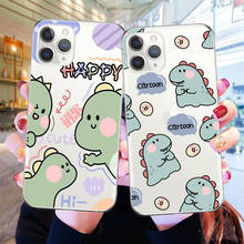 Cute Dinosaur Baby Fashion For iPhone 12 Mini 11 Pro Max X XS Max XR 8 7 6 6S Plus Soft TPU Transparent Phone Case Fundas Cover 2024 - buy cheap