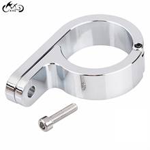 Suporte de guidão de motocicleta cromado, relógio com braçadeira de 1/8 "32mm para harley dyna softail touring road electra glide road king flhr 2024 - compre barato